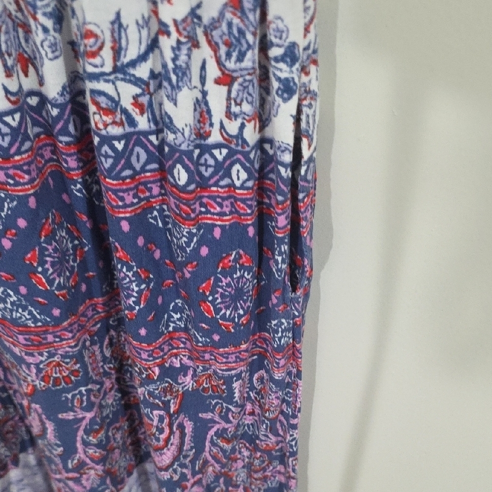 Lucky Brand Purple Maxi Dress with Tie Front - Picture 8 of 8